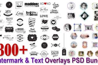 1300+ Watermark & Text Overlays