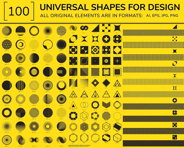 100 Geometric Shapes