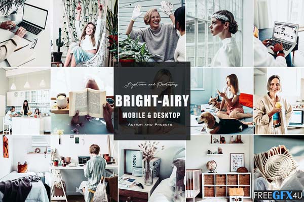 Brhit Airy – Photoshop Action & Lightroom Presets