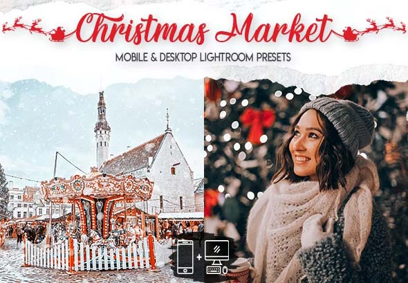 Christmas Market 15 Premium Lightroom Presets