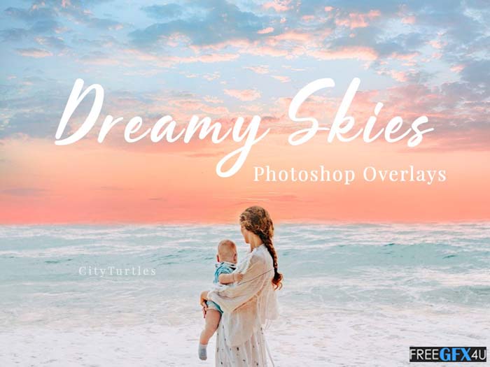 30 Dreamy Pastel Sky Overlays