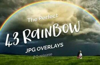 43 Rainbow Photo Overlays 2.0