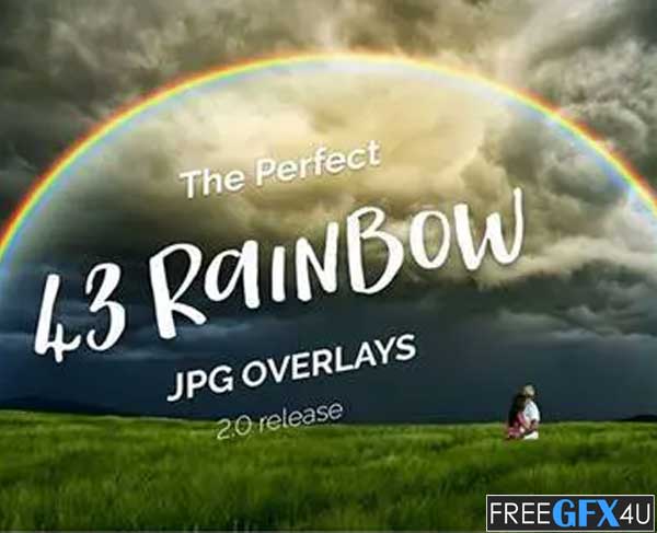 43 Rainbow Photo Overlays 2.0