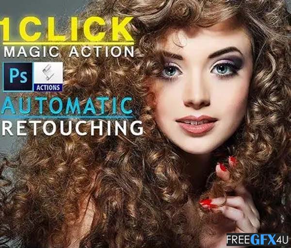 Automatic Retouching Action For Photoshop