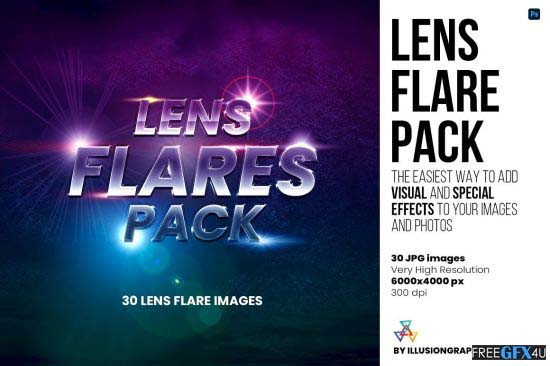 30 Lens Flare Pack