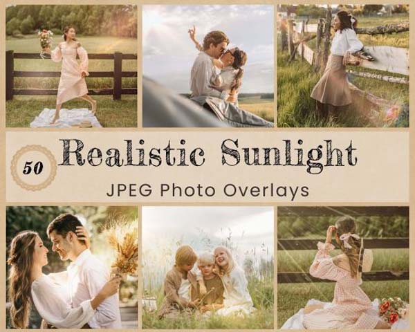 50 Realistic Sunlight Photo Overlay