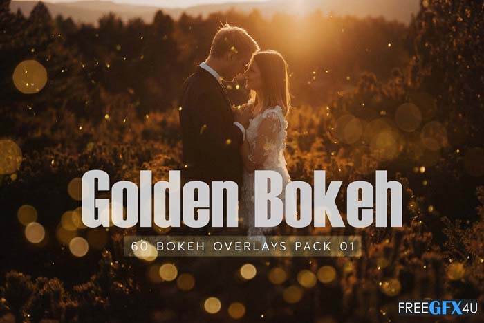 60 Golden Bokeh Pack 01 lights