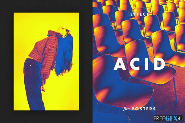 Acid Photo Effect For Posters