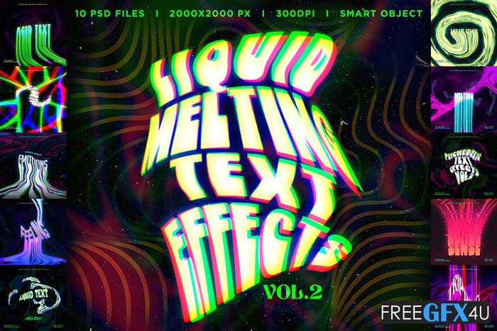 Liquid Melting Text Effects Vol-02