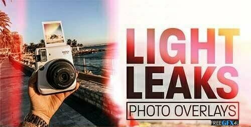 15 Light Leaks Photo Overlays