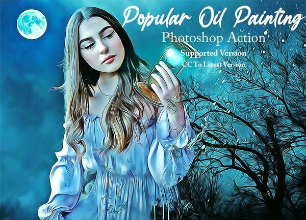 CreativeMarket – Popular Oil Painting Action