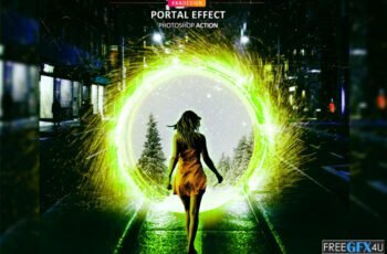 Portal Effect Photoshop Action Free Download