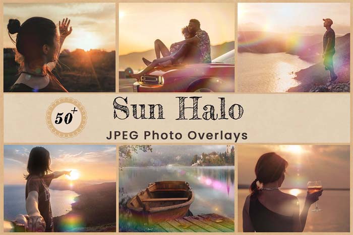 50+ Sun Halo Photo Overlays Backdrops