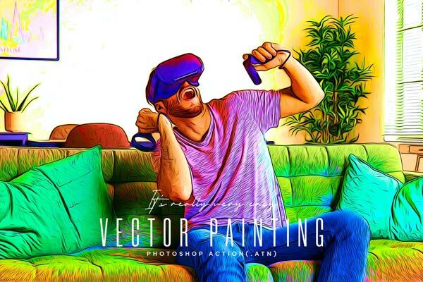 Vector Painting Deep Action