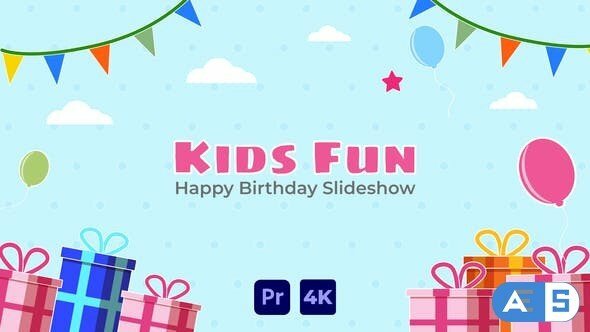 Kids Fun – Happy Birthday Slideshow For Premiere Pro
