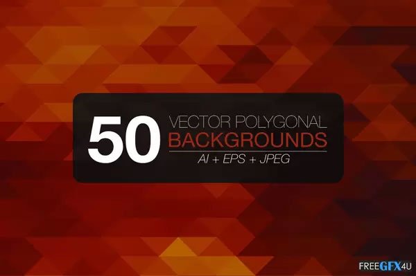 50 polygonal vector backgrounds