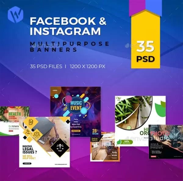 35 Facebook & Instagram Banners