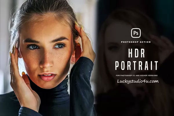 HDR Portrait Photoshop Action