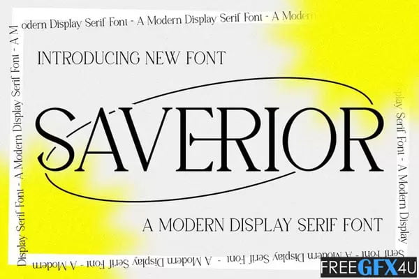 Saverior – Advertisement Font