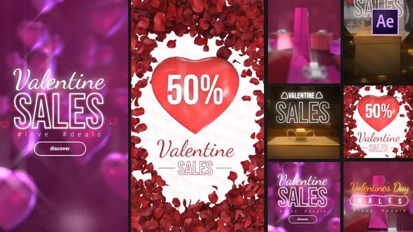 Valentine Sales Instagram Stories