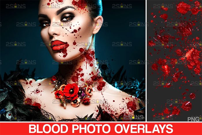 Blood Photoshop overlay