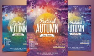 Festival Autumn Flyer PSD Template