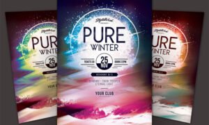 Pure Winter Flyer PSD Template
