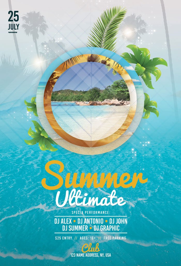 Summer Ultimate Flyer PSD Template