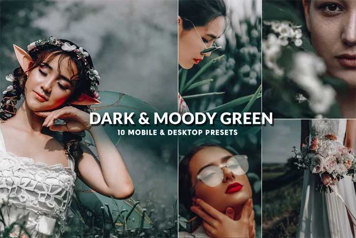 Dark & Moody Green Professional Presets