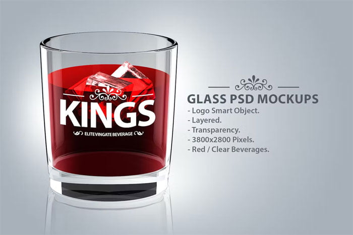 Glass Logo PSD Mockups