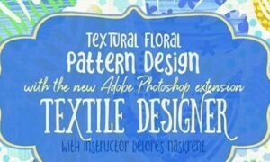Textural Floral Pattern Design