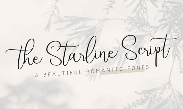 Starline Beautiful Script Fonts