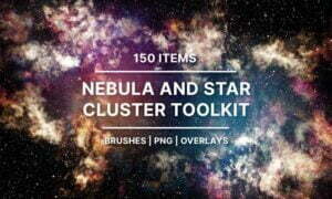 Nebula Star Clusters Brushes PNG