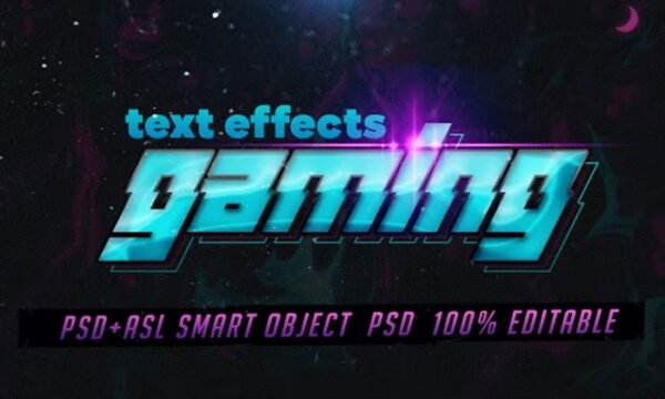Gaming Text Effects Layer Styles