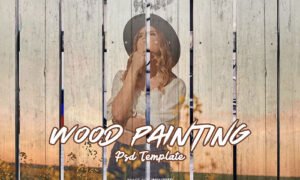 Photo Effect Wood Painting