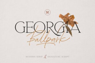 Georgia Ballpark Font Duo