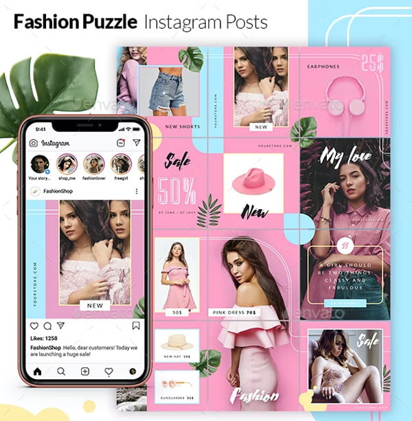 Fashion Puzzle Instagram Posts
