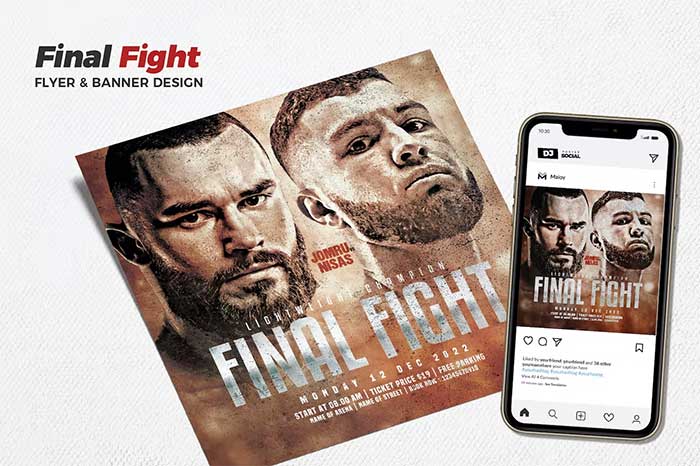 Final Fight Flyer Social Media