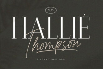 Hallie Thompson Elegant Font Duo