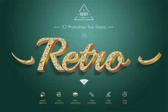 10 Retro Colorful Text Effects
