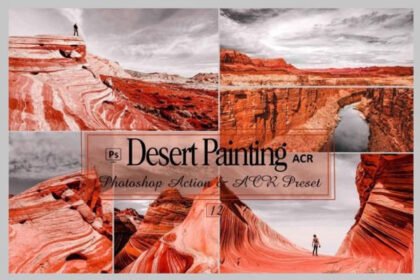 12 Desert Painting Photoshop Actions