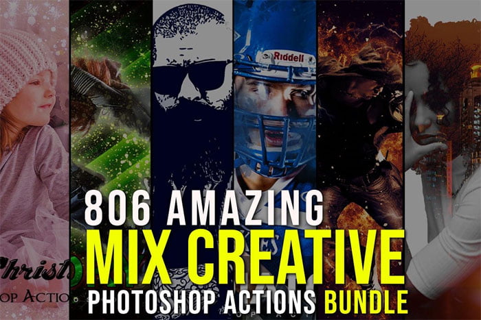 806 Creative Photoshop Action Bundle
