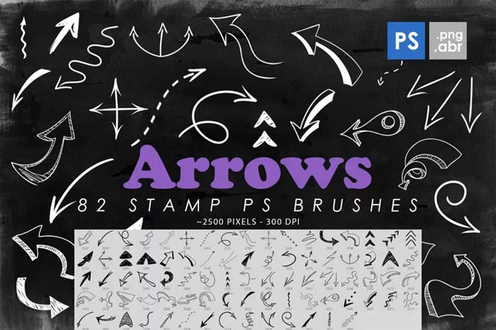 82 Arrows Stamp Brushes