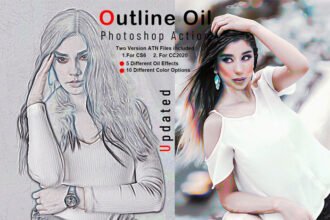 Outline Oil Photoshop Action