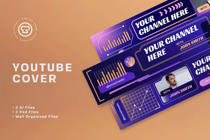 Purple Futuristic Crypto YouTube Cover