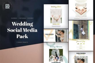 Social Media Pack for Wedding