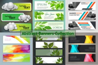 25 Abstract Banners Collection