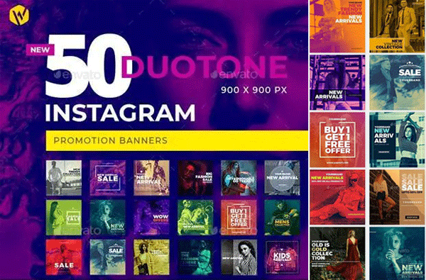 50 Duotone Instagram Banners