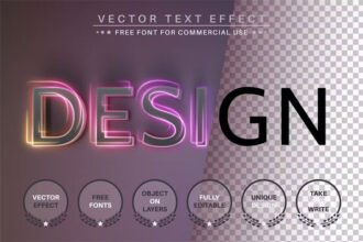 Design Unicorn Editable Text Effect Font Style