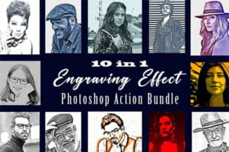 Engraving Effect Action Bundle